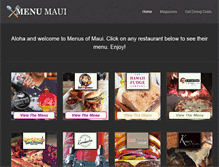 Tablet Screenshot of menumaui.com